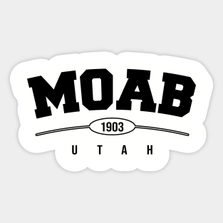 Retro Vintage Moab Utah Sticker